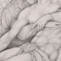 2014, Pietà study, PIETÀ OF ERFURT, drawing approach